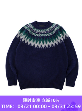 Howlin MAGICIAN IN THE MOUNTAIN 男女中性款民族风绵羊毛毛衣