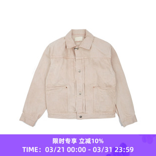 天然成衣柿子染色工装 YOKO BLOUSE PLEATS 夹克外套 SAKAMOTO