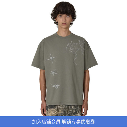 ROA RYLI T-Shirt 有机棉印花圆领短袖T恤