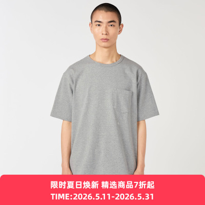 nanamica Jersey Pocket Tee 男女中性款Coolmax透气圆领短袖T恤