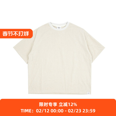 THINGFABRICS超短绒宽松T恤