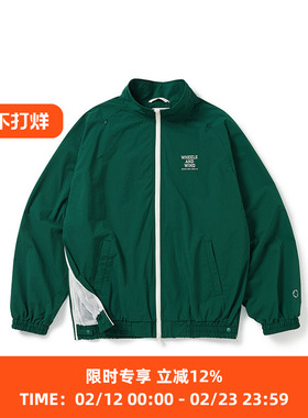WHEELS and WIND 男女中性款防水防风伸缩性复古运动夹克外套