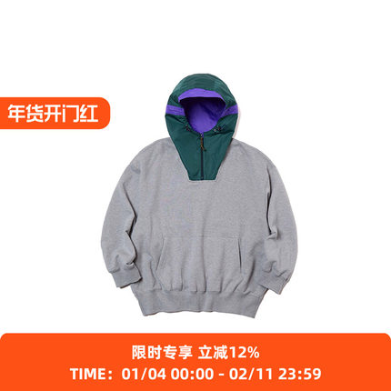 kolor BEACON Hoodie 连帽拼接卫衣