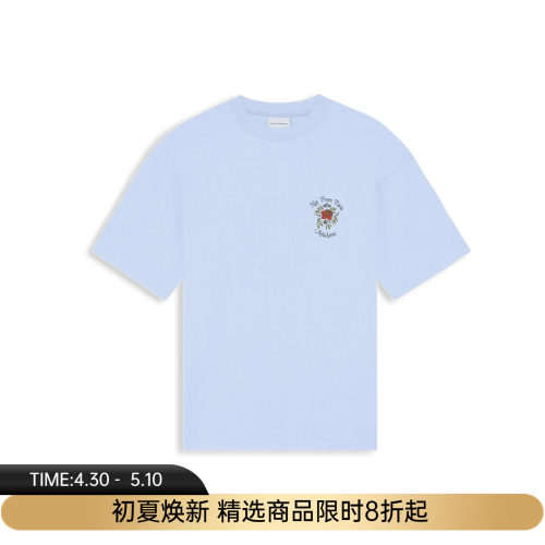 Drole De Monsieur T-Shirt Slogan Rose 法式标语印花短袖T恤