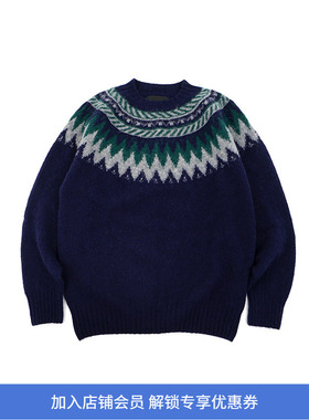 Howlin MAGICIAN IN THE MOUNTAIN 男女中性款民族风绵羊毛毛衣