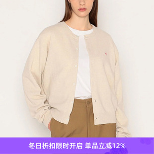 LMW_CREW 纯羊毛开衫 NECK 女装 毛衣 CARDIGAN DANTON