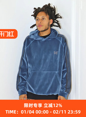 Needles Track Hoody - C/Pe Velour 蝴蝶刺绣天鹅绒复古连帽卫衣