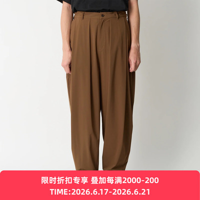 White Mountaineering 白山 8 TUCK WIDE TAPERED 宽松锥形长裤