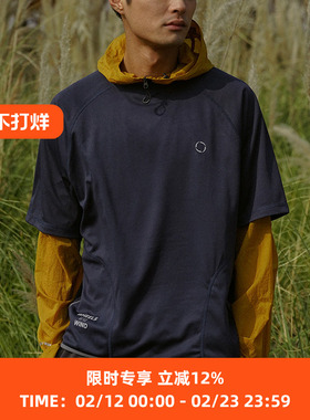 WHEELS and WIND 男女款速干运动短袖圆领T恤