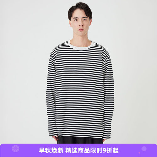 nanamica COOLMAX Stripe Jersey L/S 男女款透气干爽条纹长袖T恤