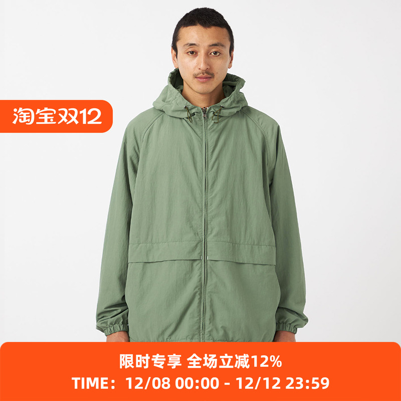 nanamica Hooded Jacket 双面穿盐缩尼龙宽松连帽夹克外套