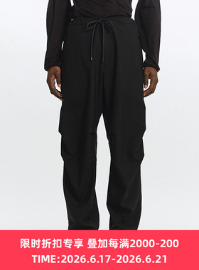 Markaware TRACK PANTS 60支羊毛立体剪裁宽松长裤
