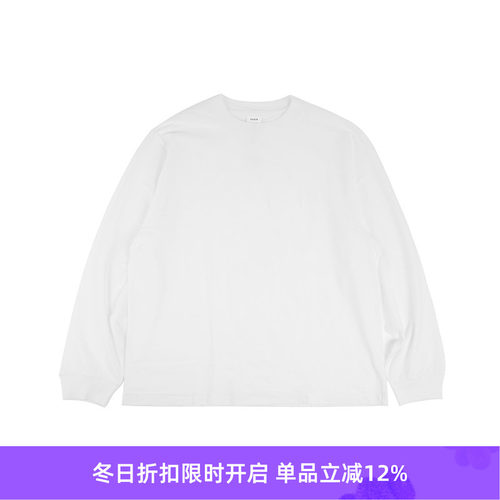 YAECA long sleave T-shirts unisex高支天竺棉男女中性款长袖T恤