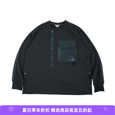 WFELD DryWaffle Henley Neck Shirt 吸湿速干亨利领华夫格衬衫
