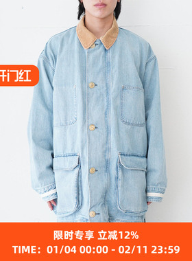 YOKE Vintaged Denim Coverall 复古水洗加工牛仔廓形工装大衣