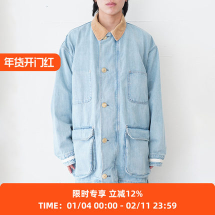 YOKE Vintaged Denim Coverall 复古水洗加工牛仔廓形工装大衣