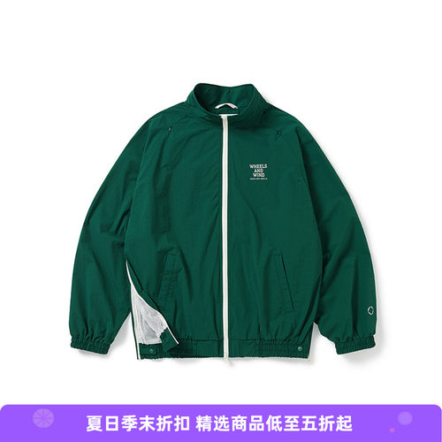 WHEELS and WIND 男女中性款防水防风伸缩性复古运动夹克外套