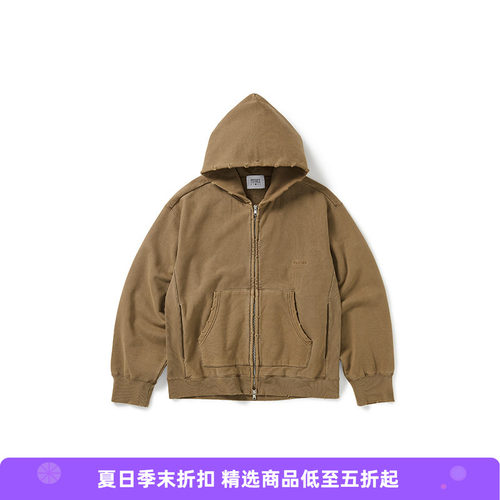 PRIMEE 水洗破坏加工连帽卫衣