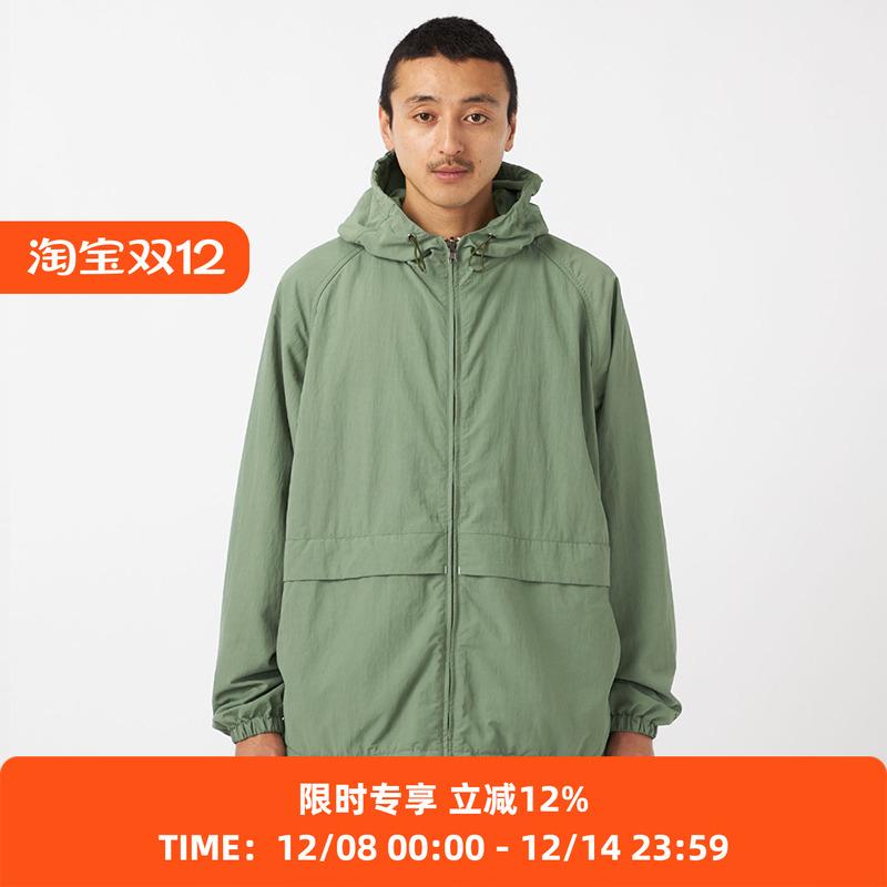 nanamica Hooded Jacket 双面穿盐缩尼龙宽松连帽夹克外套