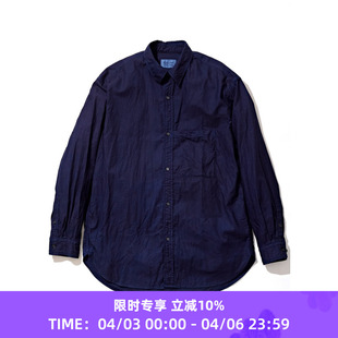 日本职人制有机棉蓝染衬衫 KUON AIZOME Shirt Regular Collar