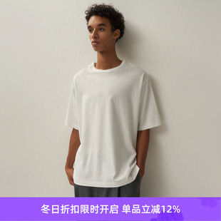 T恤 日本和歌山编织超长棉吸水速干全棉圆领短袖 ATON COTTON中性款