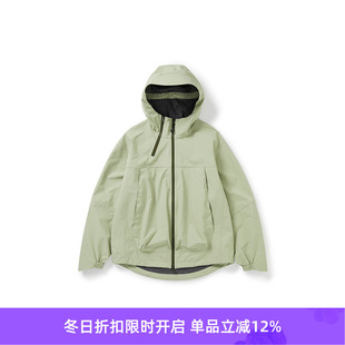 防泼水防污双拉链宽松廓形冲锋衣 WIND 连帽外套 and WHEELS