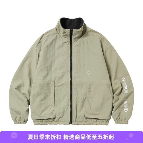 WHEELSandWIND双面抓绒棉服