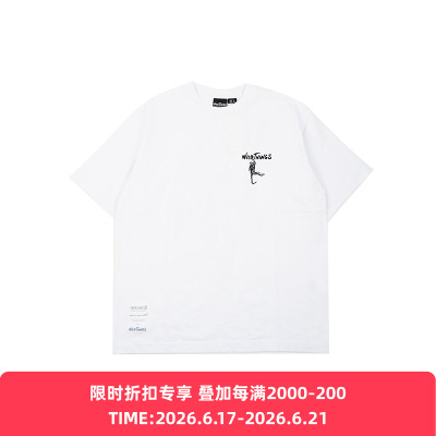WILD THINGS Golden Monkey Graphic Tee 印花圆领短袖T恤