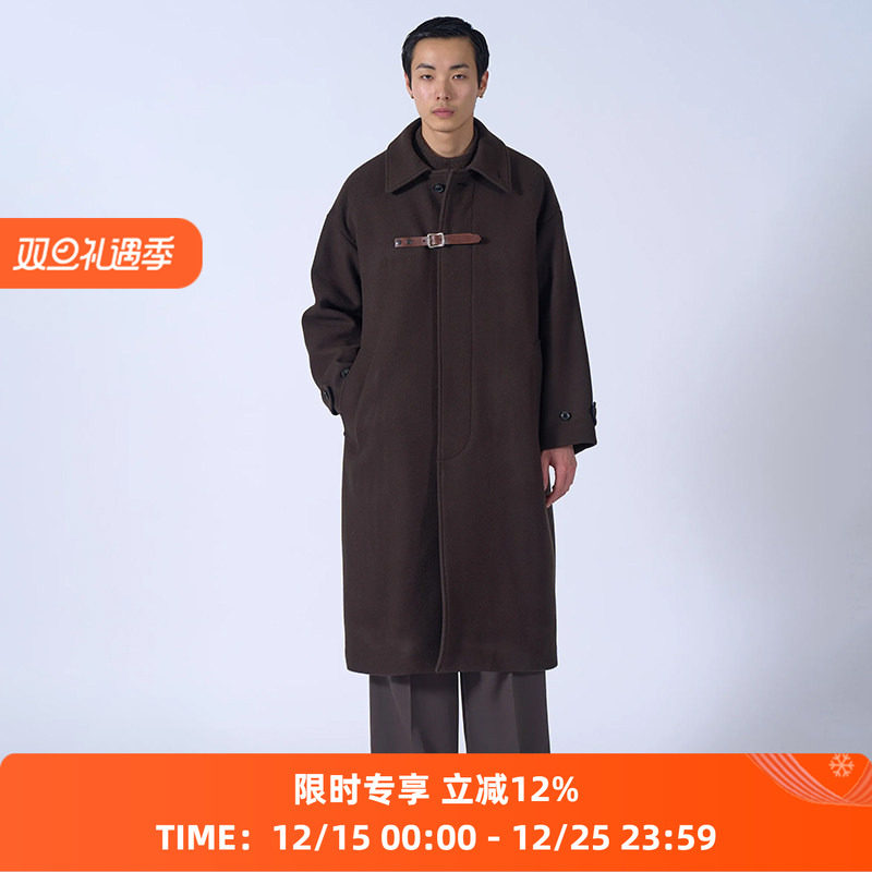 YOKE Melton Big Balmaccan Coat 宽松廓形羊毛大衣