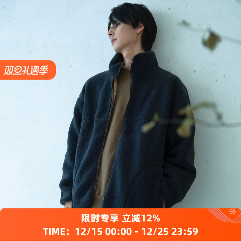 PRIMEE廓形双面穿羊羔绒外套