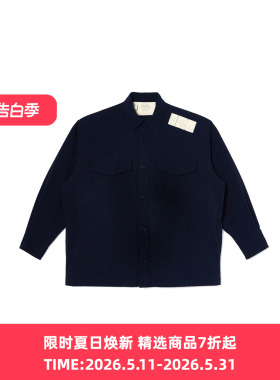 N.HOOLYWOOD CPO SHIRT 男装军事系列超轻量工装长袖衬衫
