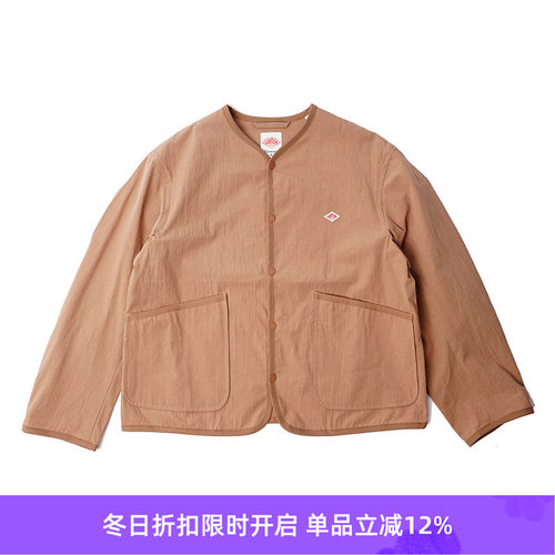 DANTON MUG_COLLARLESS JACKET 女装水洗棉无领夹克外套
