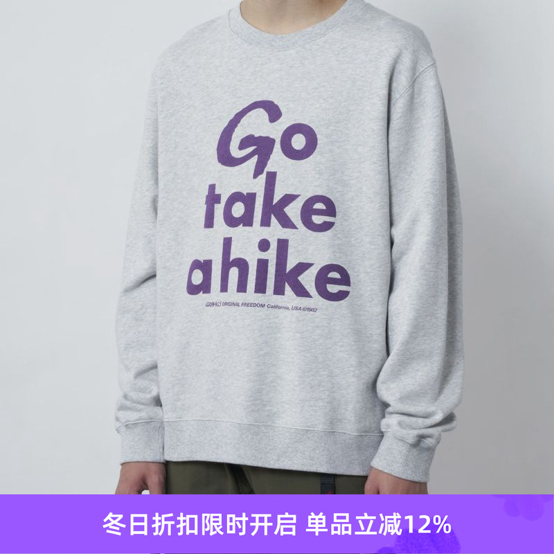 GRAMICCI标语印花套头卫衣