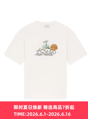 Drole De Monsieur T-shirt Drole Shell 法式度假风圆领短袖T恤