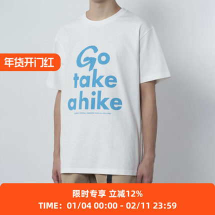 GRAMICCI TAKE A HIKE TEE 标语印花短袖T 圆领短袖T恤