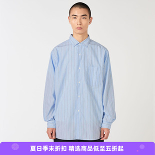 nanamica Collar Stripe 男女装高密度机能性面料复古条纹衬衫