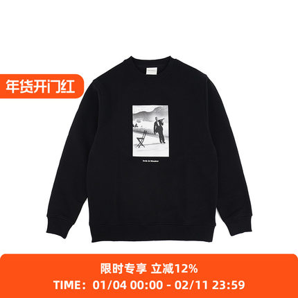 Drole De Monsieur Le Sweatshirt Ice Skating 法式风度假风卫衣