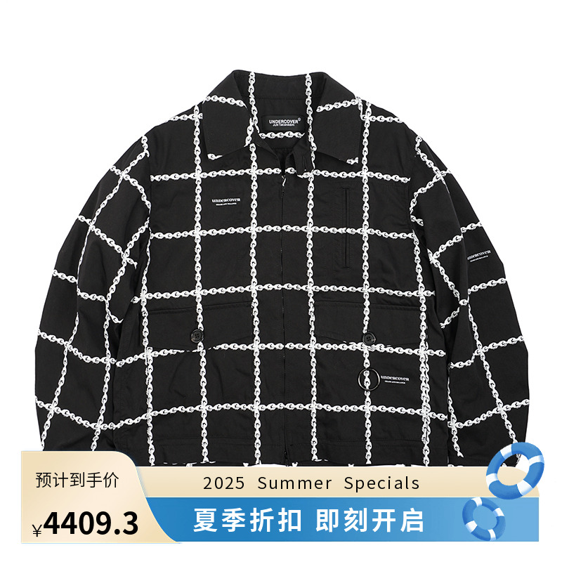 UNDERCOVER BLOUSON 锁链翻领夹克拉链外套
