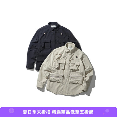 Mountain Research Phishing 户外机能风多袋长袖衬衫 袖子可拆卸