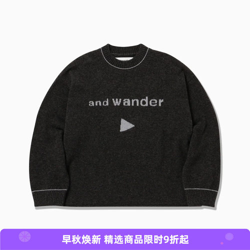 and wander yak wool 男女牦牛绒羊毛混纺柔软亲肤反光刺绣毛衣