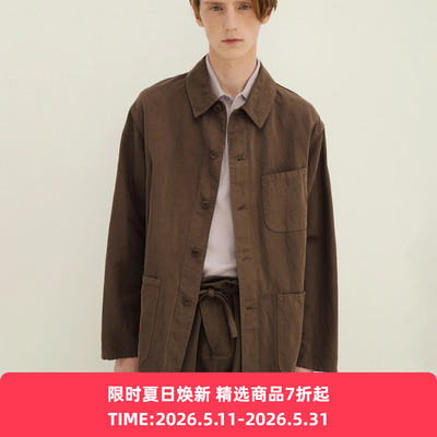 KAPTAIN SUNSHINE Gaba. Work 埃及棉比利时亚麻混纺工装夹克