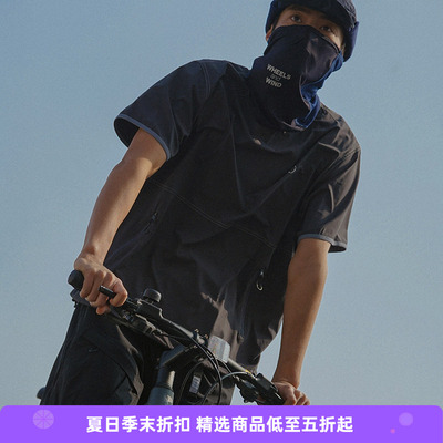 WHEELSandWIND圆领短袖T恤