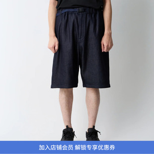 White Mountaineering 白山 X Dickies 联名款宽松牛仔工装短裤