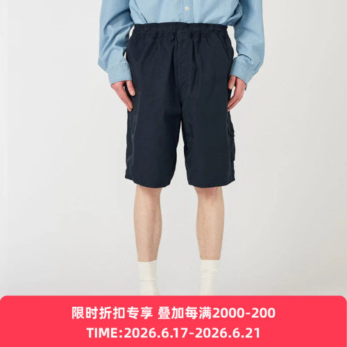 nanamica Nylon Twill Deck Shorts男女款宽松斜纹尼龙军事风短裤