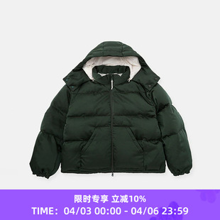 puffer联名款 DIGAWEL 宽松廓形男女中性连帽羽绒服 Hoodie