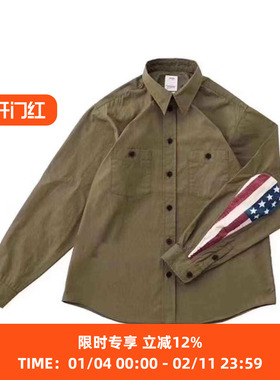 VISVIM USM ALBACORE SHIRT L/S 水滴国旗衬衫 廓形衬衫
