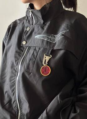 seal原创店长个人喜好红色鸟联组外套解构主义特别款春秋薄外套