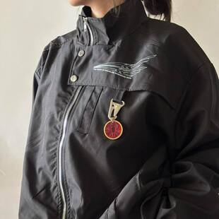 seal原创店长个人喜好红色鸟联组外套解构主义特别款春秋薄外套