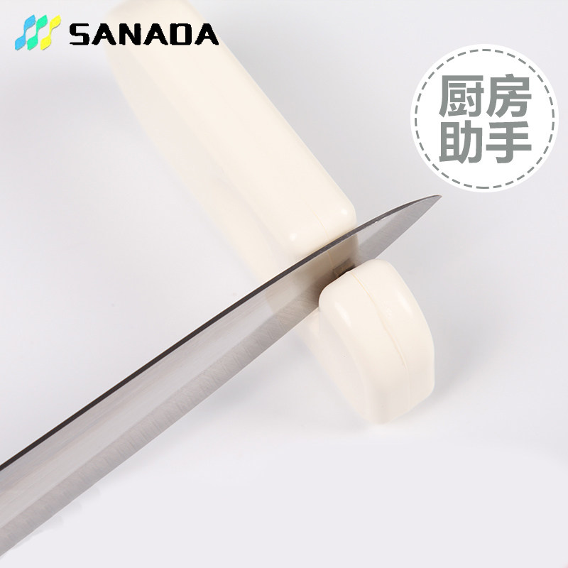 日本进口磨刀器家用厨房磨刀石小巧多功能菜刀折叠刀快速磨刀具