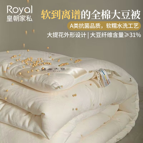 皇朝家私A类大豆纤维被芯纯棉